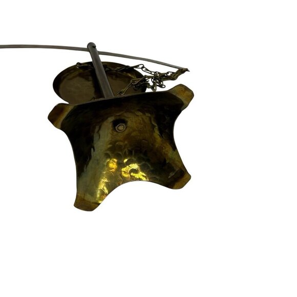 Vintage Hammered Brass Balance Decorative Scale Balance - Picture 7 of 10